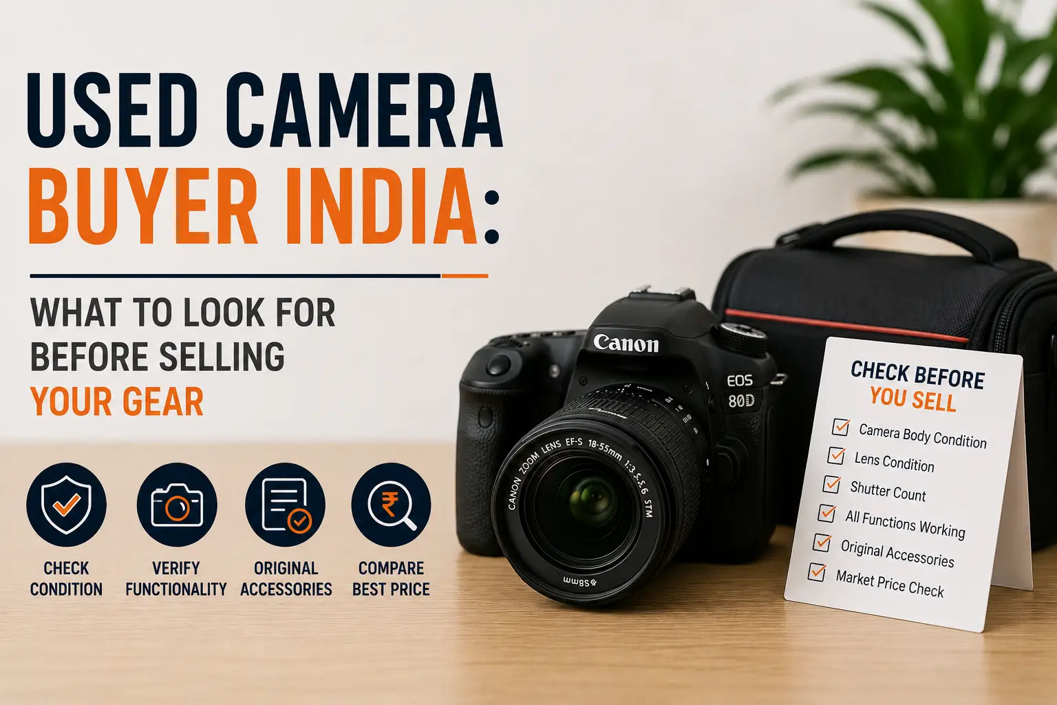 Used Camera Buyer India: What to Look for Before Selling Your Gear Logo