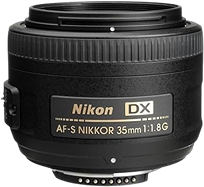 Nikon AF-S DX NIKKOR 35MM F/1.8G Logo