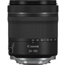 Canon RF 24-105mm F4-7.1 is STM Logo