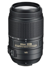 Nikon AF-S DX NIKKOR 55-300MM F/4.5-5.6G ED VR Logo