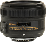 Nikon AF-S  NIKKOR 50MM F/1.8G Logo