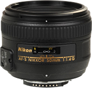 Nikon AF-S  NIKKOR 50MM F/1.4G Logo