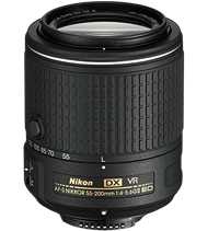 Nikon AF-S DX NIKKOR 55-200MM F/4-5.6G ED VR II Logo