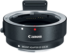 Canon EOS M Mount Adapter Black Logo