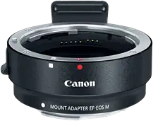 Canon EOS M Mount Adapter Black Logo